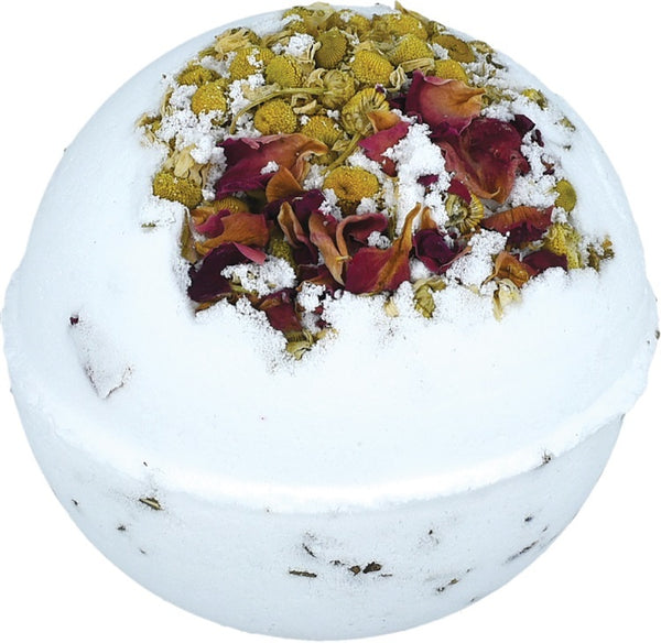 Rose & Chamomile Bomb Raw Bath Blaster