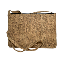 green-goose Cork Shoulder Bag | Silver