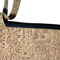 green-goose Cork Shoulder Bag | Silver